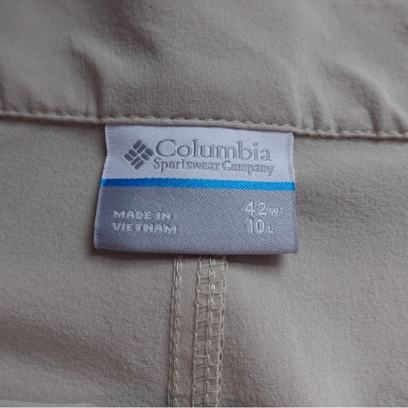 Columbia Performance Fishing Gear PFG Terminal Tackle Hybrid Shorts Sz 42 Fossil - Picture 2 of 10